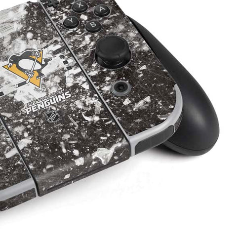NHL Pittsburgh Penguins Frozen Nintendo Switch OLED (2021) Skin